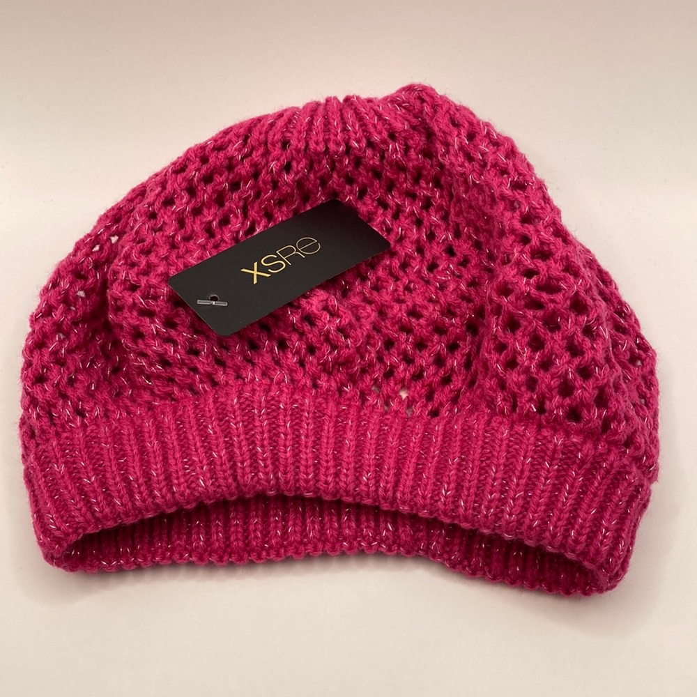 Woman’s XSRE Pink Beanie, Hat, NEW